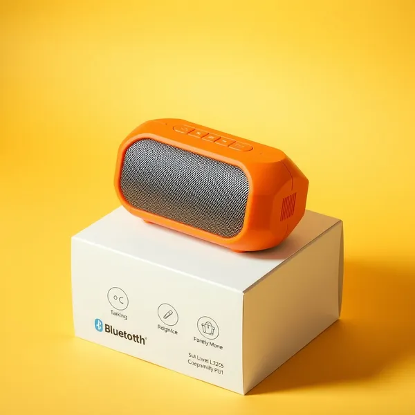 Caixa de som bluetooth laranja
